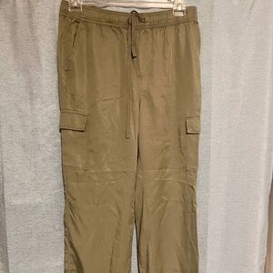 Social Standard by Sanctuary Olive Green Drawstring Cargo Pants XL NWT